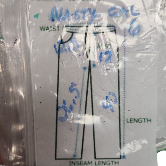 Written in the Stars Flared High Waist Denim Jeans Nasty Gal Women Size 6 - Picture 3 of 11